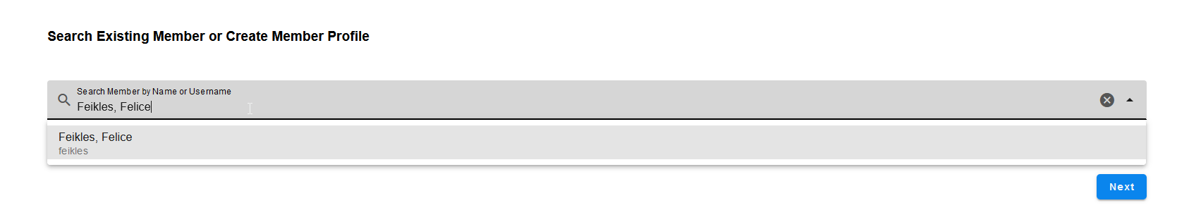 Member search result Member search result