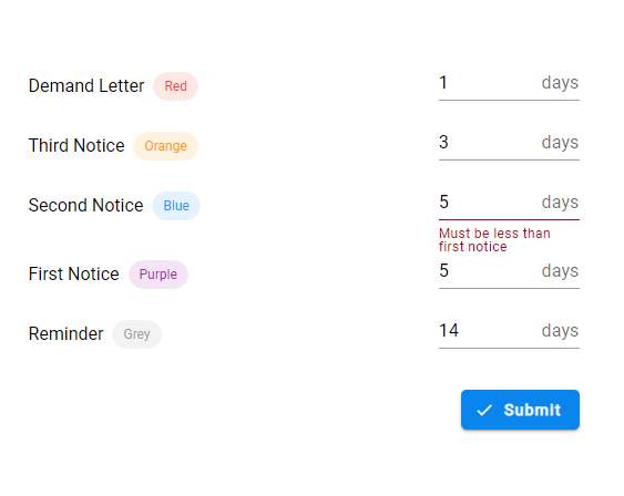 Notification Settings screenshot Notification Settings screenshot